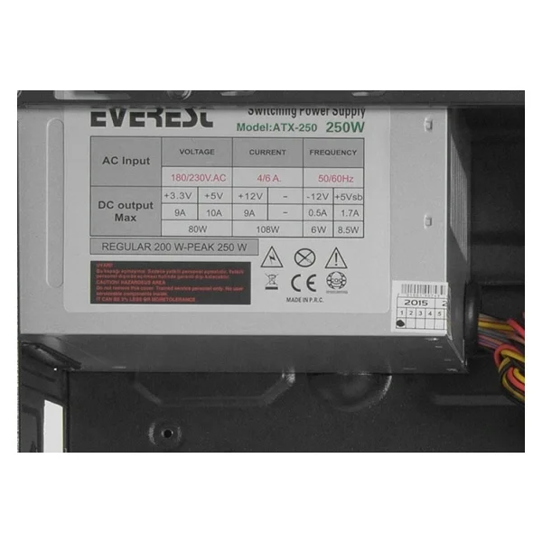Everest 250 W 720r Atx Bilgisayar Kasası - Görsel 5