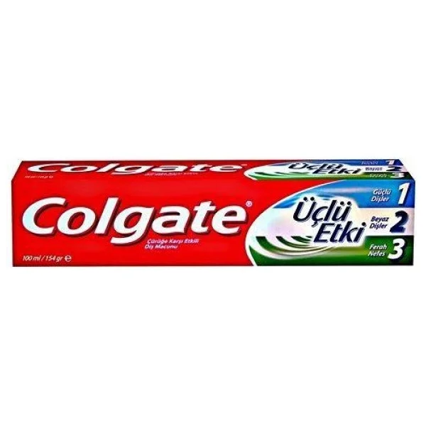 Colgate Üçlü Etki Beyazlatıcı 100 Ml Florürlü Diş Macunu - Görsel 5