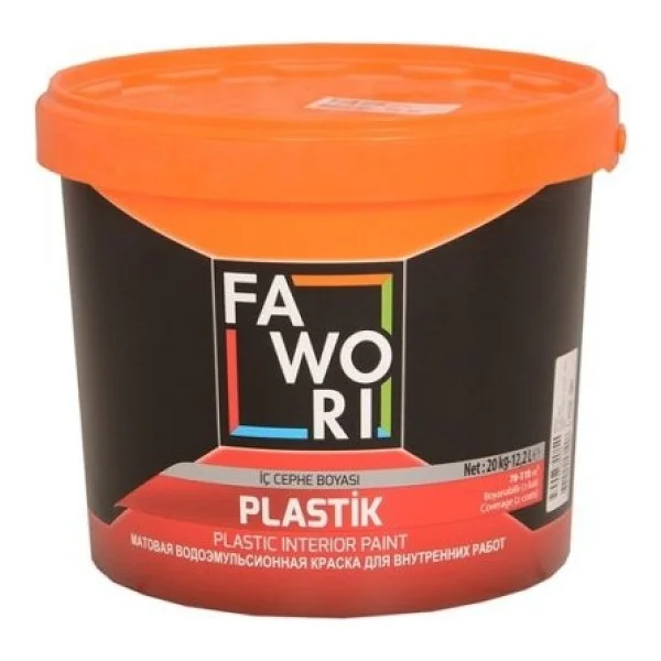 Fawori Plastik 20 Kg İç Cephe Boyası - Şeker Pembe - Görsel 5