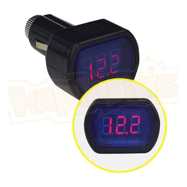 Aek-Tech Araç Akü Dijital Volt Ölçer Voltmetre - Görsel 5