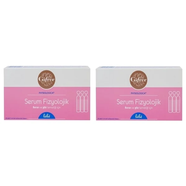 Gifrer Serum Fizyolojik Bebekler İçin Burun Ve Göz Temizliği 5 Ml 20 Flakon 2 Adet - Görsel 2