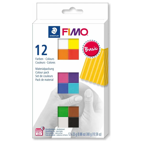 Staedtler Fimo Basic Polimer Kil Seti 12 Renk X 25 Gr. - Görsel 2