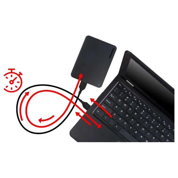 Toshiba Canvio Basics Hdtb440ek3ca USB 3.0 2.5" 4 TB Harici Harddisk - Görsel 8