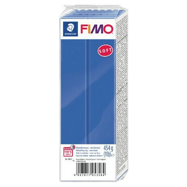 Staedtler Fimo Soft 33 Brilliant Blue 454 Gr Polimer Kil - Görsel 2
