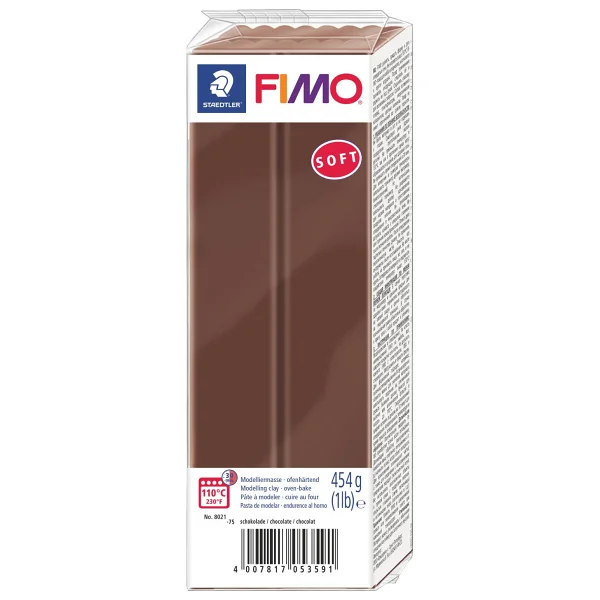 Staedtler Fimo Soft 75 Çikolata 454 Gr Polimer Kil - Görsel 2