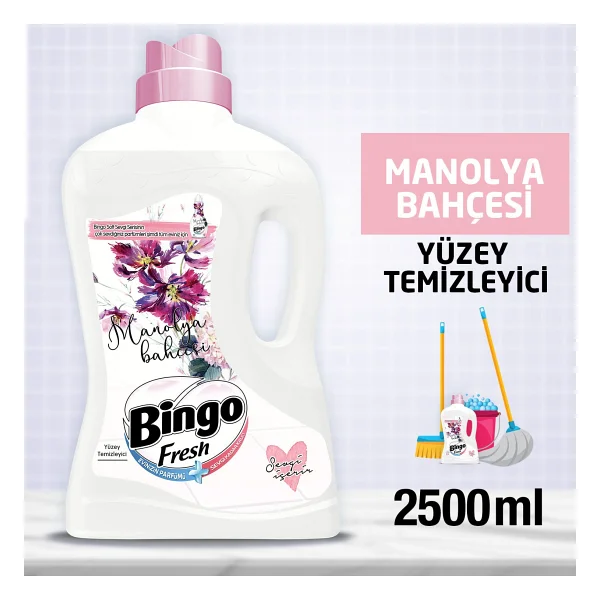 Bingo Fresh Manolya Bahçesi Yüzey Temizleyici 2.5 Lt - Görsel 7