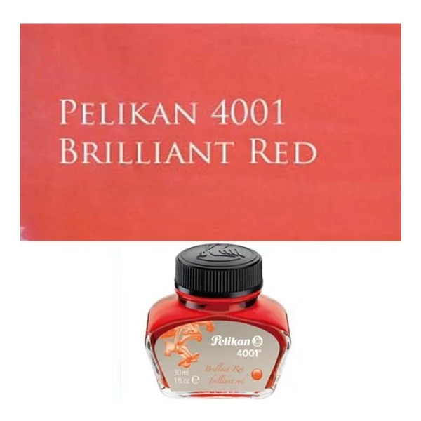 Pelikan 4001 30 Ml Kırmızı Yazı Mürekkebi - Görsel 8