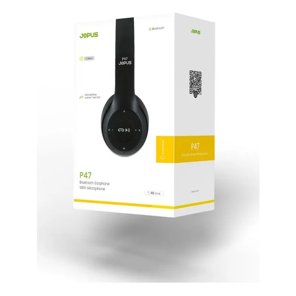 Torima P47 Fm Radyolu Kulak Üstü Bluetooth Kulaklık Siyah - Görsel 4