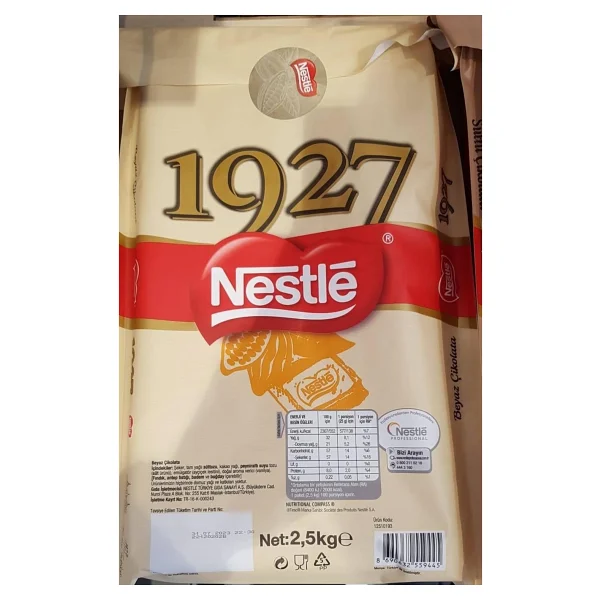 Nestle 1927 Kuvertür Çikolata 2.5 Kg - Görsel 2