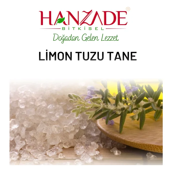 Hanzade Bitkisel Tane Limon Tuzu 1 Kg - Görsel 3