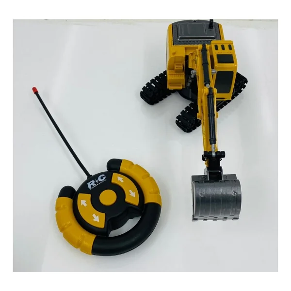 Kardelen Uzaktan Kumandalı Excavator Iş Makinası Pilli Oyuncak Dozer Şarjlı - Sarı - Görsel 2