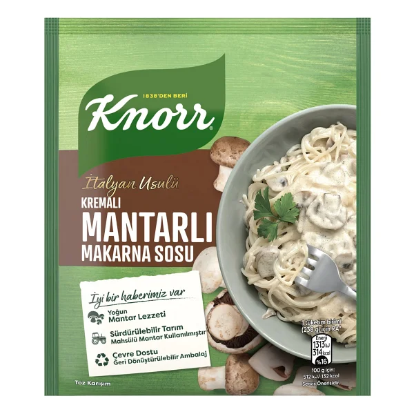 Knorr 52 Gr Kremalı Mantarlı Makarna Sosu - Görsel 2