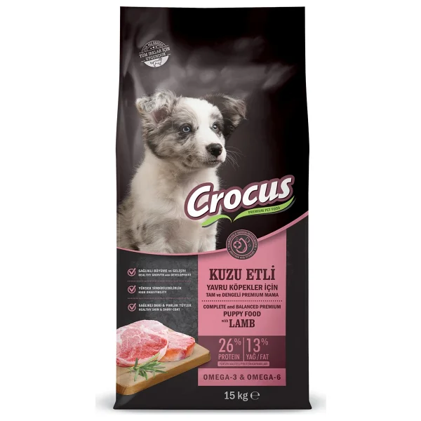 Crocus Kuzu Etli Pirinçli 15 Kg Yavru Köpek Maması - Görsel 2