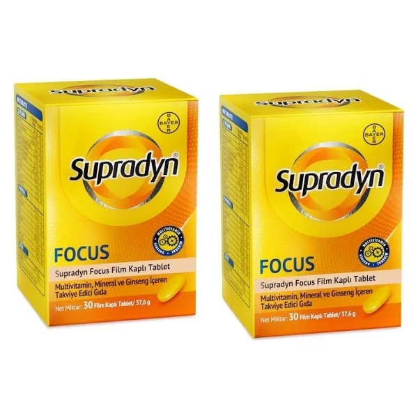 Supradyn Energy Focus 30 Tablet 2'li - Görsel 2