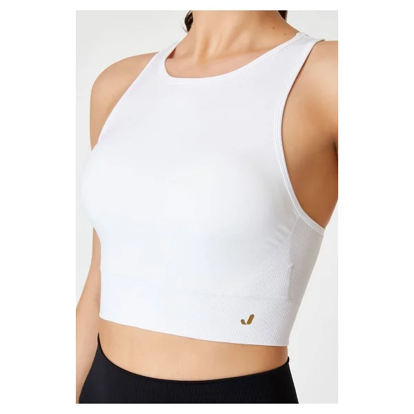 Jerf Vella Racerback Konfor Sport Bra Beyaz - Görsel 3