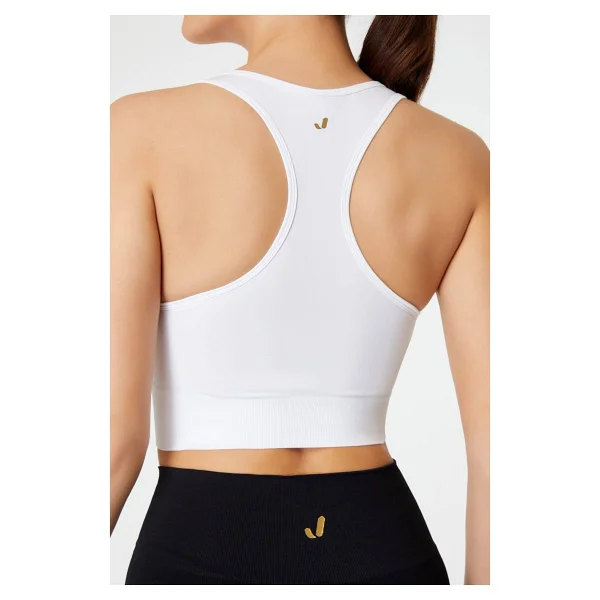 Jerf Vella Racerback Konfor Sport Bra Beyaz - Görsel 4