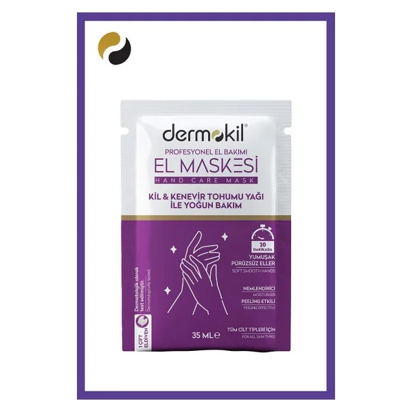 Dermokil Kil & Kenevir Yağlı Yoğun Bakım El Maskesi 35 Ml - Görsel 6