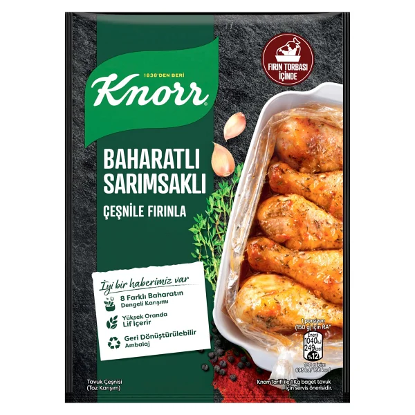 Knorr Tavuk Çeşni Ailesi Baharatlı Sarımsaklı 34 G - 37 Gr - Görsel 2