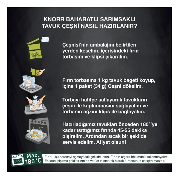 Knorr Tavuk Çeşni Ailesi Baharatlı Sarımsaklı 34 G - 37 Gr - Görsel 5