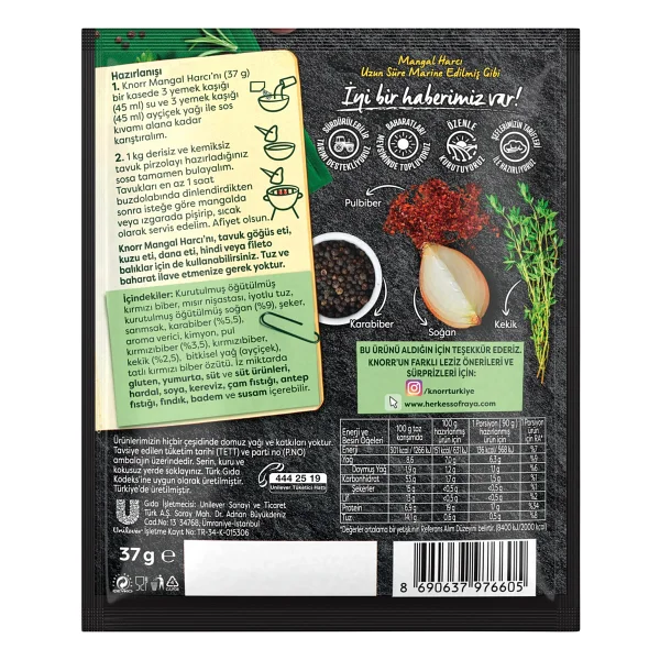 Knorr Mangal Harcı 37 Gr - Görsel 7