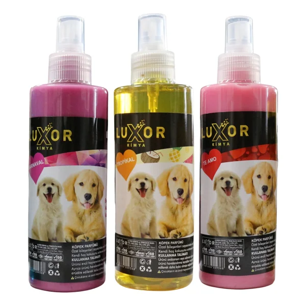 Luxor Kimya Köpek Parfümü 3'lü Set Karnaval+Tropikal+Te Amo 200 Ml - Görsel 2