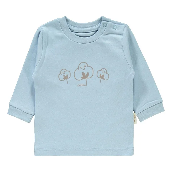 Civil Baby Bebek Organik Pijama Takımı 1-9 Ay Mavi - 1 - 3 Ay - Görsel 2