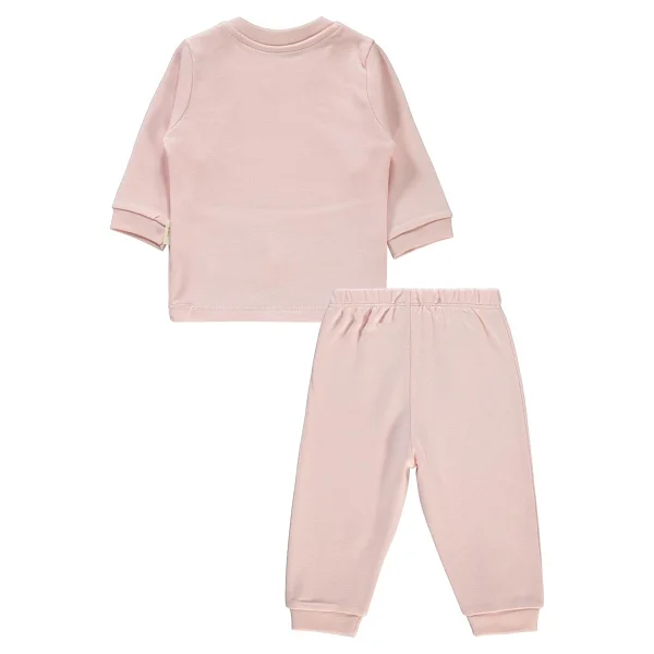Civil Baby Bebek Organik Pijama Takımı 1-9 Ay Pembe - 1 - 3 Ay - Görsel 3