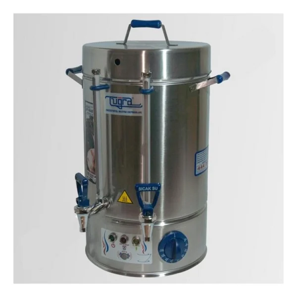 Tuğra Elektrikli Semaver 80 Bardak 8 Litre Çay Makinesi Otomatı Çaycı Krom - Görsel 2