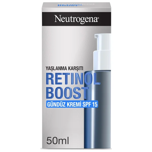Neutrogena Retinol Boost SPF15 Gündüz Kremi - Saf Retinol ve Hiyalüronik Asit İçeren Yaşlanma Karşıtı Bakım, Tüm Cilt Tipleri, 50 ml - Görsel 2