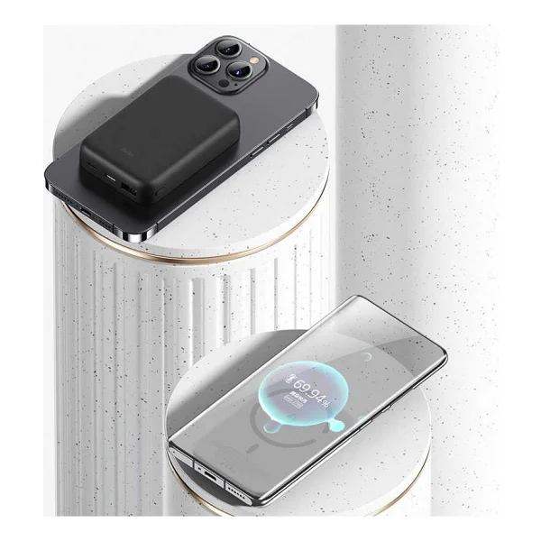 Benks Mp03 Magsafe Magnetic Beyaz 10000 mAh Hızlı Şarj Powerbank - Görsel 5