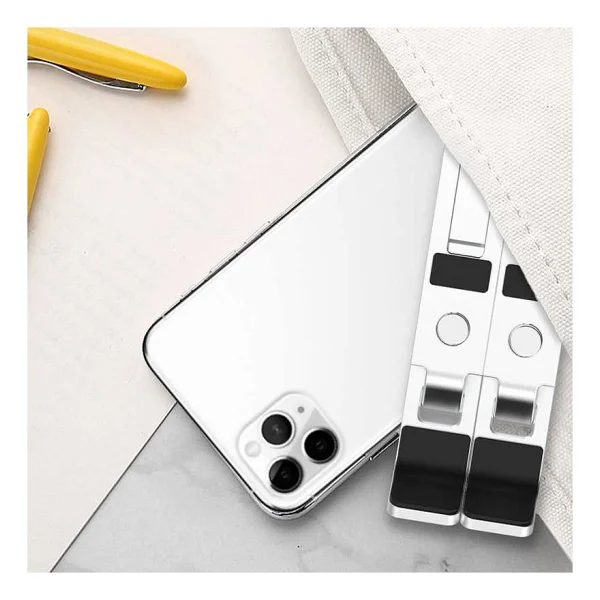 Wiwu S400 Laptop Standı 6 Kademeli Katlanabilir MacBook Stand Alüminyum Alaşım - Gümüş - Görsel 3