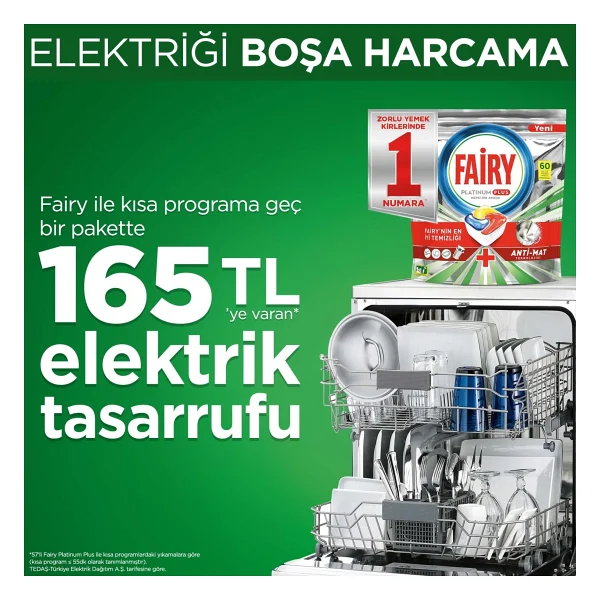 Fairy Platinum Plus Bulaşık Makinesi Tableti 75'li - Görsel 3