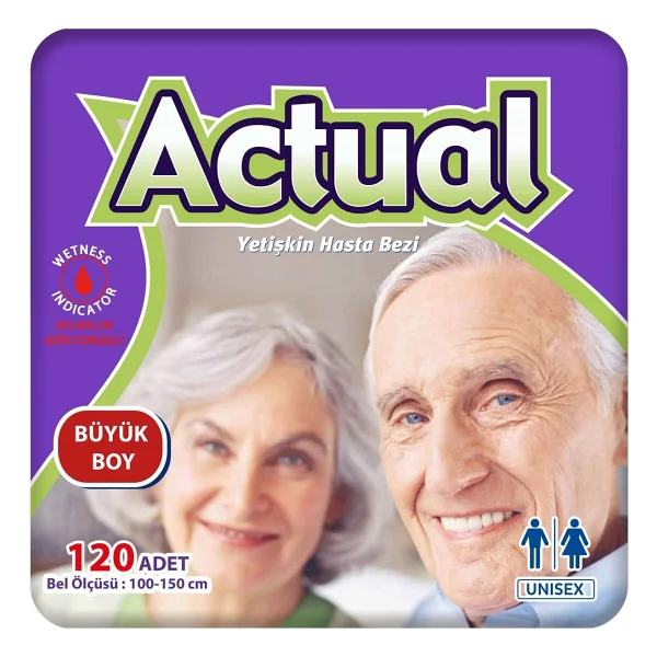 Actual Belbantlı Büyük Boy L 30'lu 4 Adet Hasta Bezi - Görsel 2