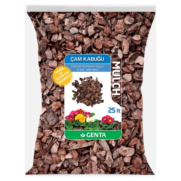 Genta Mulch Ufak Tane Çam Kabuğu 25 Lt - Görsel 2