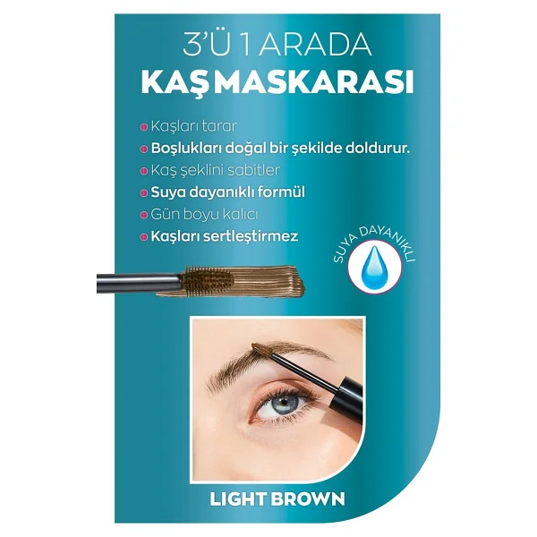 Avon Brow Boost Light Brown Kaş Jeli - Görsel 3
