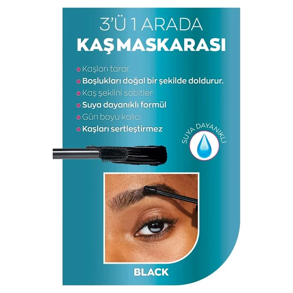 Avon Brow Boost Soft Black Kaş Jeli - Görsel 3