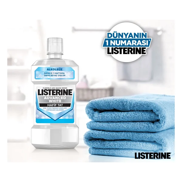 Listerine Advanced White 500 Ml Gargara - Görsel 8
