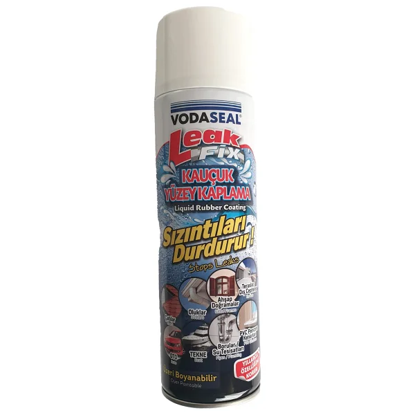 Vodaseal Leak Fix Sprey Kauçuk Izolasyon Yüzey Kaplama Beyaz 500ml - Görsel 2