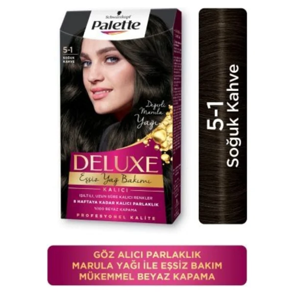 Palette Deluxe 5.1 Soğuk Kahve Saç Boyası - Görsel 3