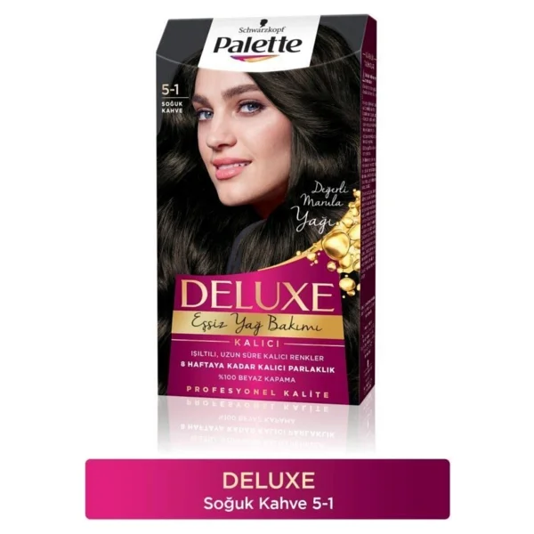 Palette Deluxe 5.1 Soğuk Kahve Saç Boyası - Görsel 2