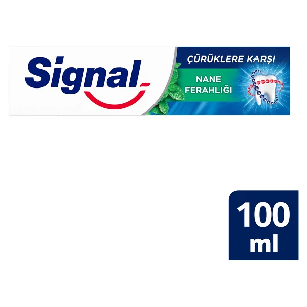 Signal Çürüklere Karşı Nane Ferahlığı 100 Ml Florürlü Diş Macunu - Görsel 3
