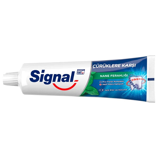 Signal Çürüklere Karşı Nane Ferahlığı 100 Ml Florürlü Diş Macunu - Görsel 4