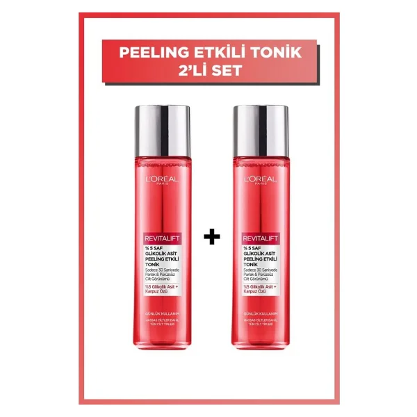 L'oreal Paris Loreal 2'li Peeling Etkili Tonik Seti - Görsel 2