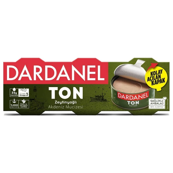 Dardanel Zeytinyağlı Ton Balığı 3x75 Gr - Görsel 9