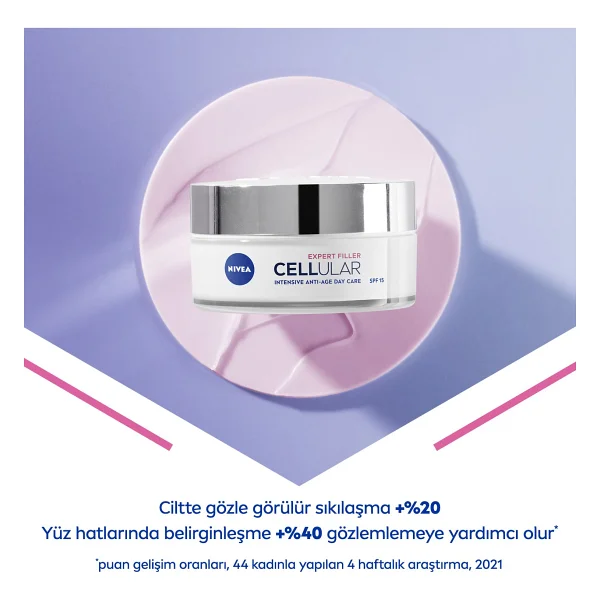 Nivea Cellular Expert Filler Yoğun Yaşlanma Karşıtı 15 Faktör Gündüz Kremi 50 Ml - Görsel 4