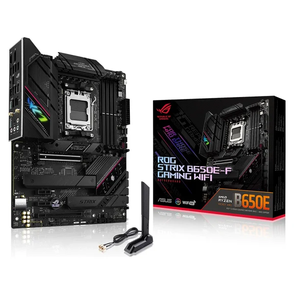 Asus Rog Strix B650e-F Gaming Wi-Fi AMD Am5 DDR5 Atx Anakart - Görsel 2
