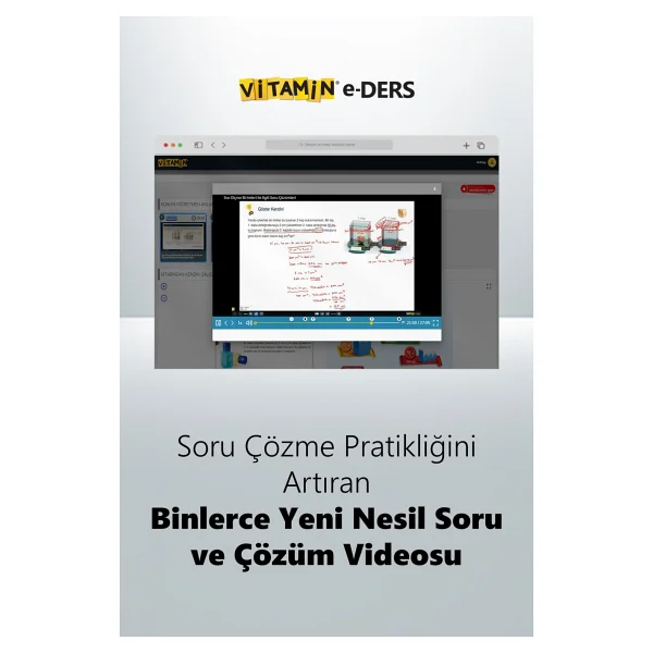 Vitamin 6. Sınıf Matematik (E-Ders) 2285 Yeni Nesil Soru, 1887 Dakika Video Yazılıya Hazırlık - Görsel 2