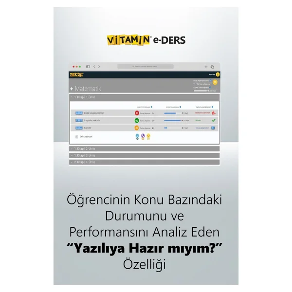 Vitamin 6. Sınıf Matematik (E-Ders) 2285 Yeni Nesil Soru, 1887 Dakika Video Yazılıya Hazırlık - Görsel 3