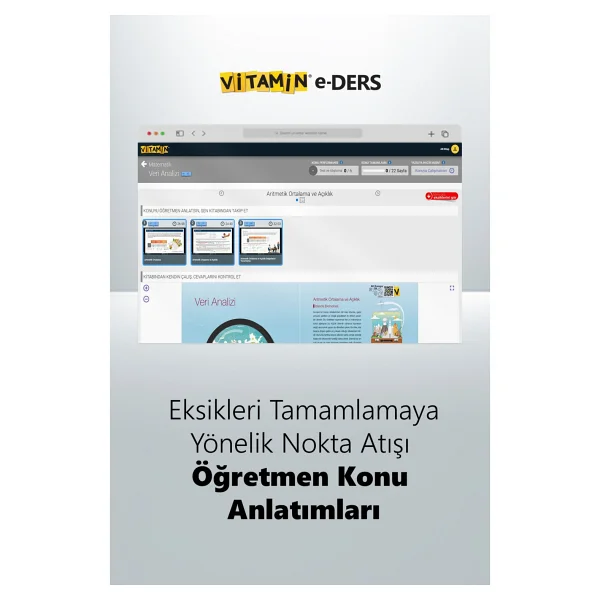 Vitamin 6. Sınıf Matematik (E-Ders) 2285 Yeni Nesil Soru, 1887 Dakika Video Yazılıya Hazırlık - Görsel 5