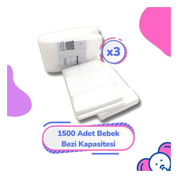 Korbell 16lt Uyumlu Yerli Malı Muadil Çöp Poşeti - 3 Paket - 1500 Adet Bebek Bezi Kapasitesi - Beyaz - Görsel 4